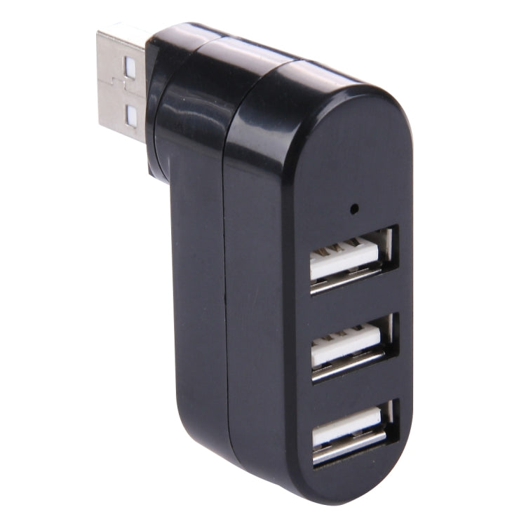 180度回転 USBヘッド 3ポート USB 2.0 ポータブルハブ