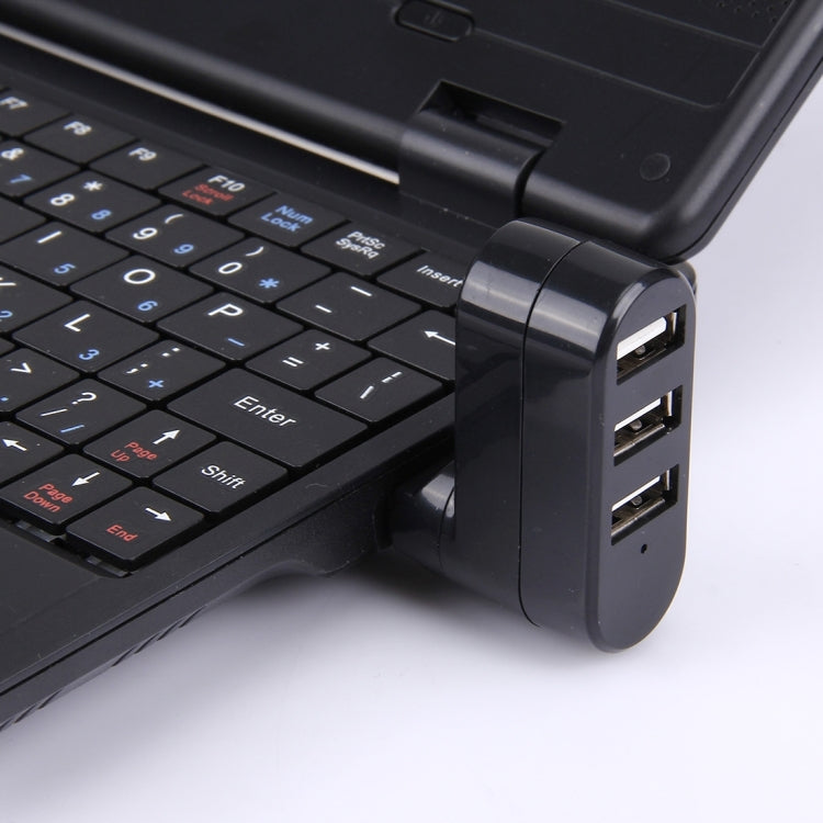 180度回転 USBヘッド 3ポート USB 2.0 ポータブルハブ
