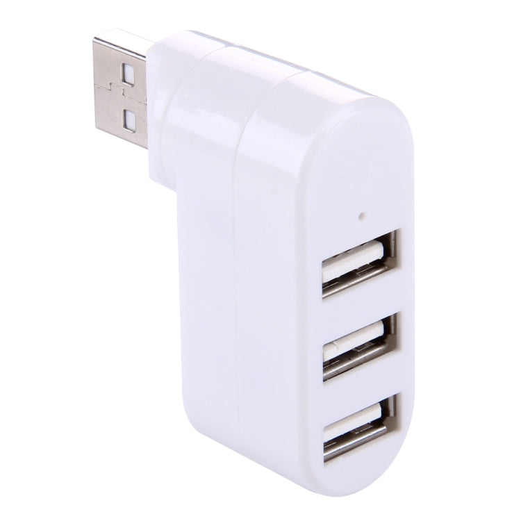 180度回転 USBヘッド 3ポート USB 2.0 ポータブルハブ