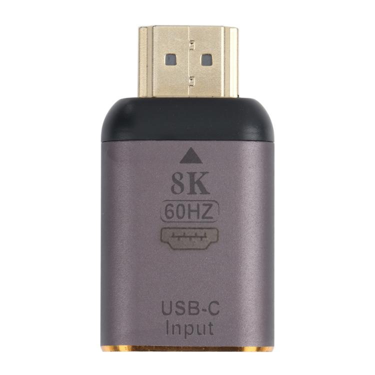 8K 60Hz USB-C / Type-C メス to HDMI オス アダプター、Type-C メス to HDMI オス