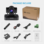 FEELWORLD USB10X 10倍光学ズーム 1080P USB PTZビデオ会議カメラ EU・米国プラグ対応, USB10X