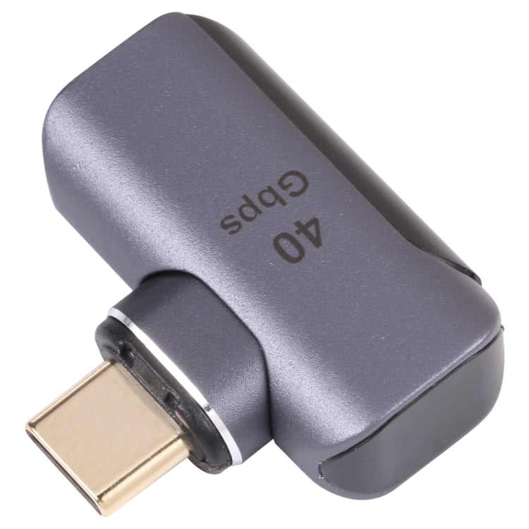 40Gbps USB-C / Type-C オスからメス エルボーアダプター、Type-C 4.0 M to F エルボー