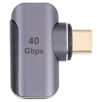 40Gbps USB-C / Type-C オスからメス エルボーアダプター、Type-C 4.0 M to F エルボー