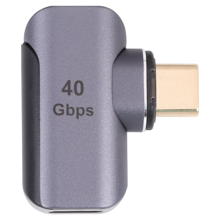 40Gbps USB-C / Type-C オスからメス エルボーアダプター、Type-C 4.0 M to F エルボー