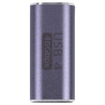 40Gbps USB-C / Type-C 4.0 メス-メス合金アダプター、Type-C 4.0 F to F