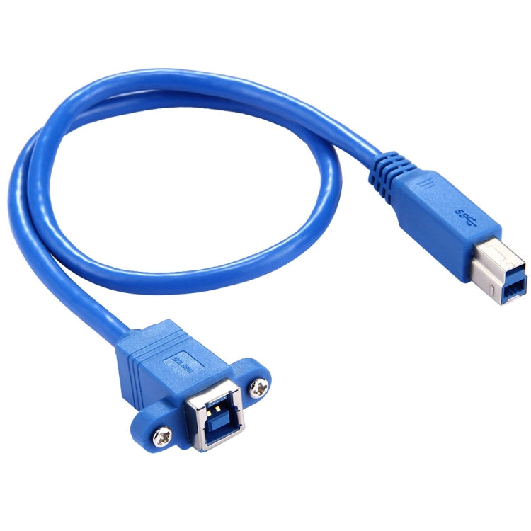 50cm USB 3.0 Bメス to Bオス コネクターアダプター データケーブル プリンター/スキャナー用、BF to BM、長さ：50cm