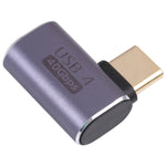40Gbps USB-C / Type-C オスからメス エルボーアダプター、Type-C 4.0 M to F エルボー 1