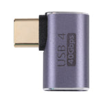 40Gbps USB-C / Type-C オスからメス エルボーアダプター、Type-C 4.0 M to F エルボー 1