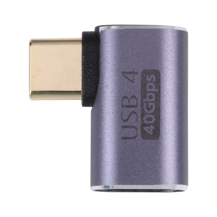 40Gbps USB-C / Type-C オスからメス エルボーアダプター、Type-C 4.0 M to F エルボー 1