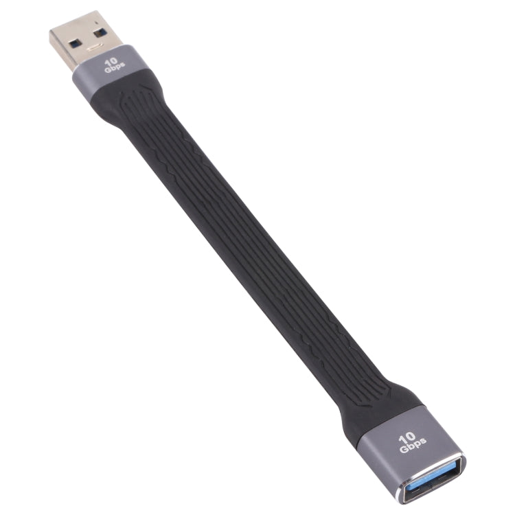 10Gbps USBオス-USBメス ソフトフラット同期データ高速充電ケーブル、USBオス-USBメス