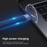 10Gbps USBオス-USBメス ソフトフラット同期データ高速充電ケーブル、USBオス-USBメス