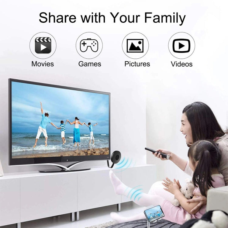 MiraScreen G2-4 ワイヤレスWiFiディスプレイ HDMIドングルレシーバー Airplay Miracast DLNA 1080P HD TVスティック、G2-4