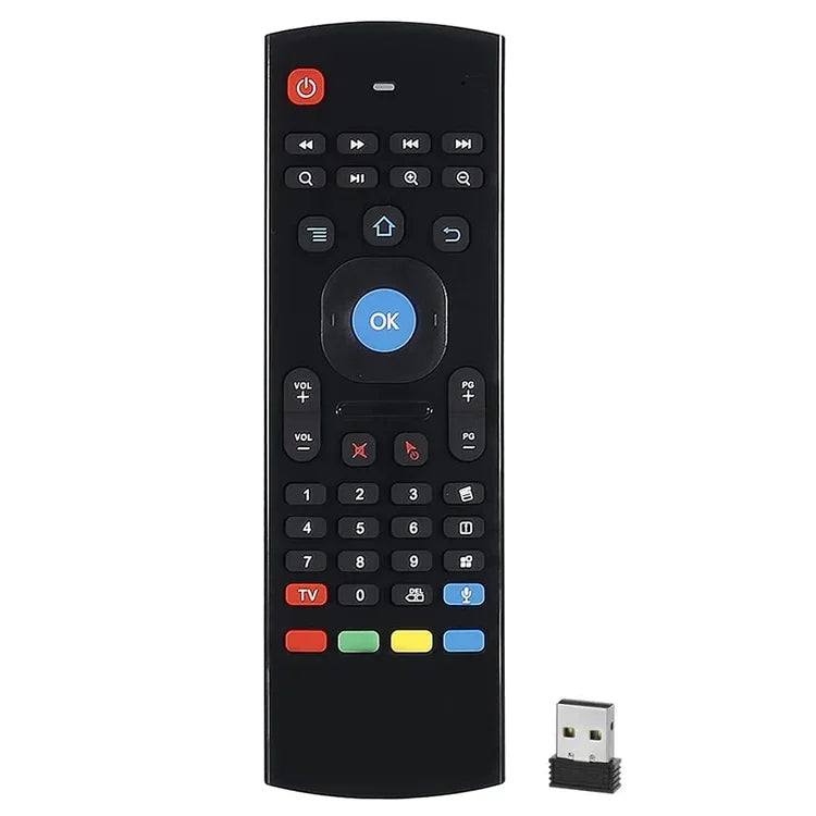 MX3-L バックライトなし音声入力 2.4GHz フライエアマウス ワイヤレスキーボード リモコン、バックライトなし音声入力