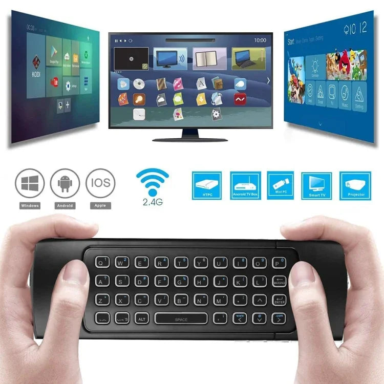 MX3-L 音声バックライト付き 2.4GHz フライエアマウス ワイヤレスキーボード リモコン、音声バックライト付き