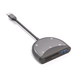 NK-3039 5in1 USB-C / Type-Cオス-TF/SDカードスロット＋3 USBメスアダプター、NK-3039