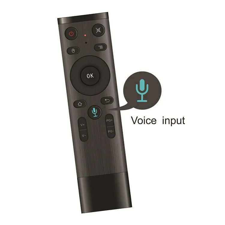 Q5 ジャイロスコープ＋音声 外国版 USB 2.4G ワイヤレス音声フライングマウス リモコン、セットトップボックス／パソコン対応、ジャイロスコープ＋音声