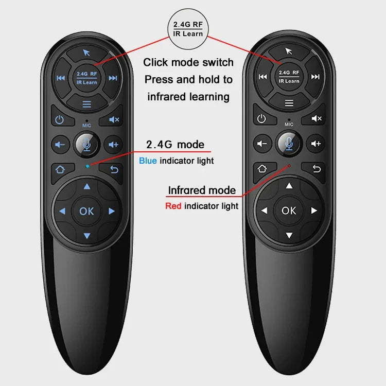 Q6 標準版 2.4G ワイヤレスエアマウス 音声リモコン