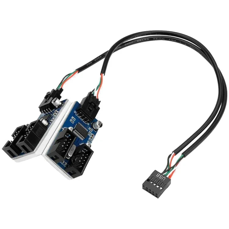 Rocketek HC427 9ピン USB2.0 ハブアダプター 1対4 スプリッター回路基板、1対4