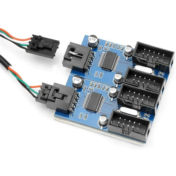 Rocketek HC427 9ピン USB2.0 ハブアダプター 1対4 スプリッター回路基板、1対4