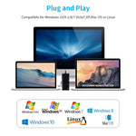 Rocketek CR7 USB3.0 多機能カードリーダー CF / XD / MS / SD / TF カード 7 イン 1、USB3.0