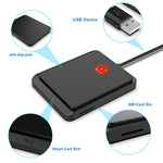 Rocketek CR317 USB 2.0 SIM / ID / CAC スマートカード 2 イン 1 カードリーダー