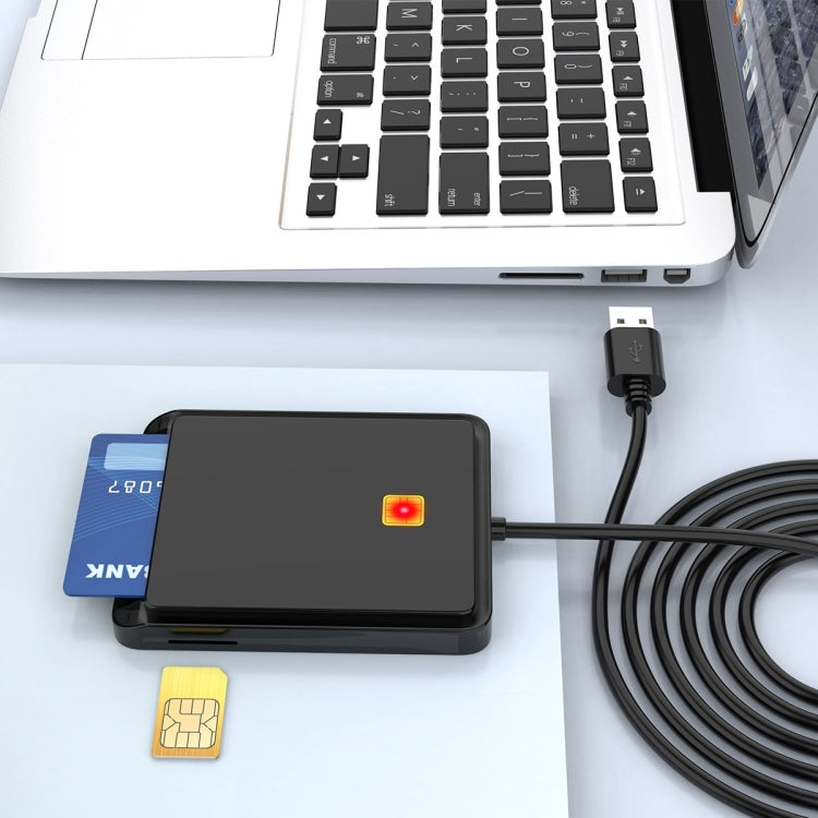Rocketek CR317 USB 2.0 SIM / ID / CAC スマートカード 2 イン 1 カードリーダー