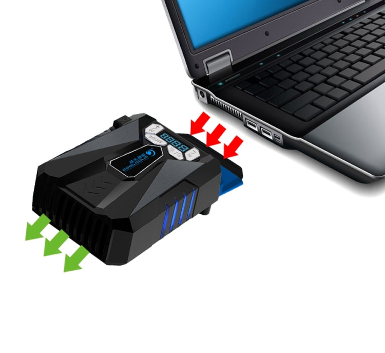 Ice Troll 5 COOLCOLD ポータブルノートパソコン冷却ファン エアクーラー 速度調整可能 高性能ノートファンコントローラー USB 5V（ブラック・ホワイト）