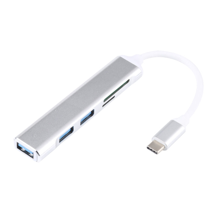 5 イン 1 USB-C / Type-C 3.1 から SD / TF カードスロット + 3 USB 3.0 ポート 多機能ドッキングステーションハブ、USB-C / Type-C 3.1