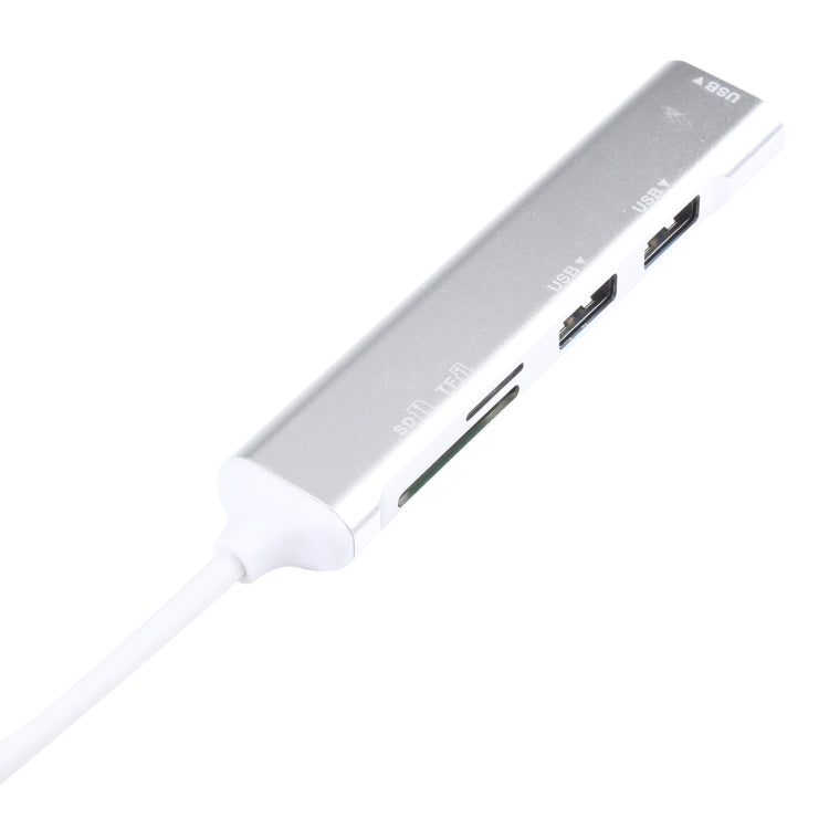 5 イン 1 USB-C / Type-C 3.1 から SD / TF カードスロット + 3 USB 3.0 ポート 多機能ドッキングステーションハブ、USB-C / Type-C 3.1
