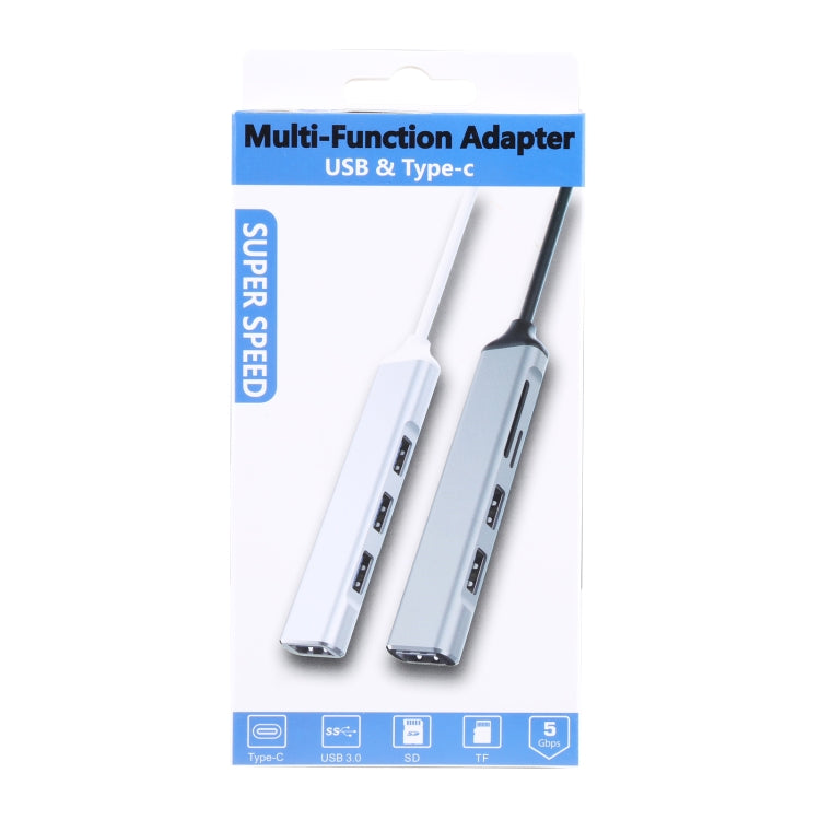 5 イン 1 USB-C / Type-C 3.1 から SD / TF カードスロット + 3 USB 3.0 ポート 多機能ドッキングステーションハブ、USB-C / Type-C 3.1
