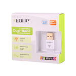 EDUP EP-AC1619 ミニワイヤレスUSB 600Mbps 2.4G / 5.8GHz 150M+433M デュアルバンドWiFiネットワークカード ノートブック / ラップトップ / PC用、EP-AC1619 600Mbps（ホワイト）、EP-AC1619 600Mbps（ブラック）