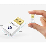 EDUP EP-AC1619 ミニワイヤレスUSB 600Mbps 2.4G / 5.8GHz 150M+433M デュアルバンドWiFiネットワークカード ノートブック / ラップトップ / PC用、EP-AC1619 600Mbps（ホワイト）、EP-AC1619 600Mbps（ブラック）