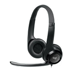 Logitech H390 USB 有線ヘッドセット ステレオヘッドホン ノイズキャンセリングマイク付き