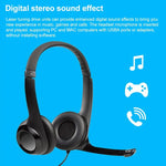 Logitech H390 USB 有線ヘッドセット ステレオヘッドホン ノイズキャンセリングマイク付き