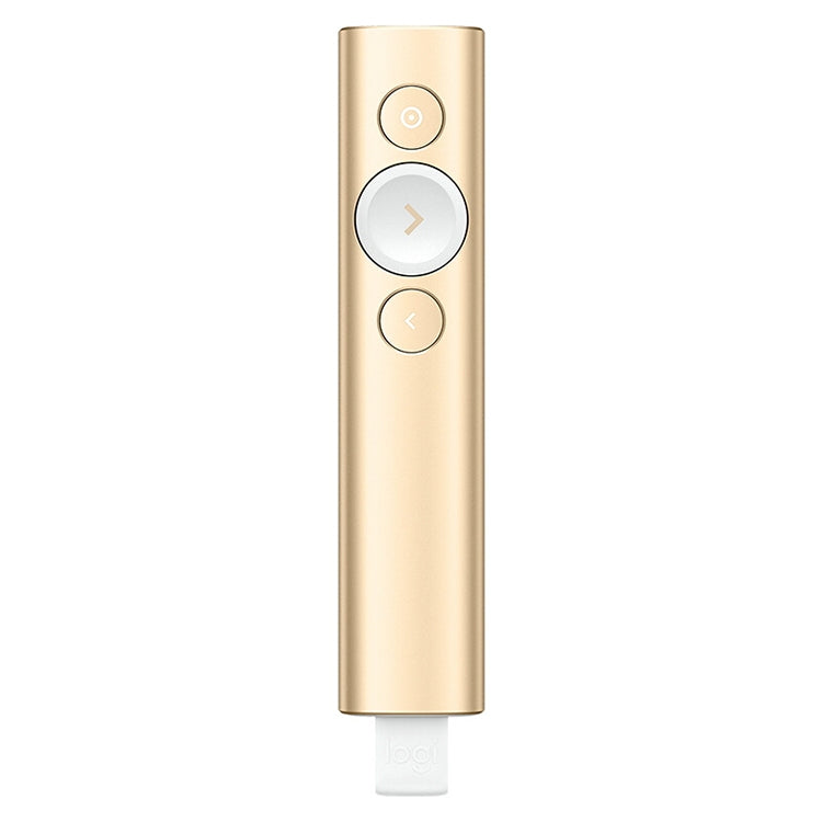 Logitech Spotlight 2.4GHz USBワイヤレスプレゼンター PPTリモコンフリップペン, Spotlight (グレー), Spotlight (ゴールド)
