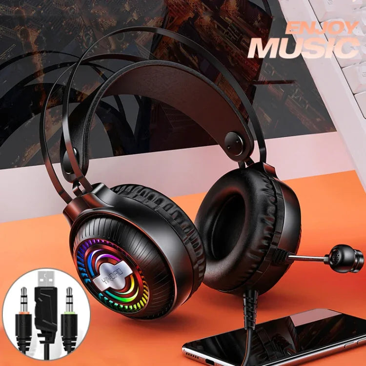 YINDIAO Q4 Head-mounted Wired Gaming Headset with Microphone, Version: Dual 3.5mm + USB, Q4 (Black), Q4 (White)