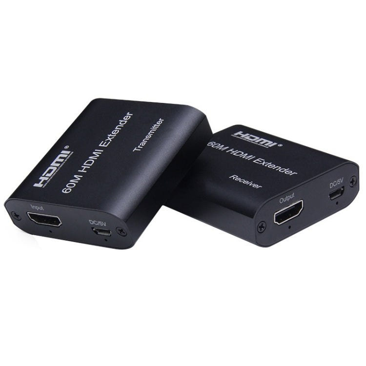 BOWU BW-HE60U 60m HDMIからRJ45ネットワークエクステンダー、1080P 60m