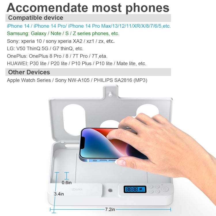 自己管理スマートフォンロックタイミングボックス、lock01ホワイト