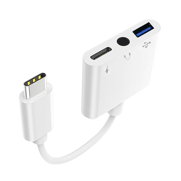 3-in-1 USB-C / Type-C オス to Type-C + USB + 3.5mm メス OTG アダプター, 3-in-1 OTG アダプター