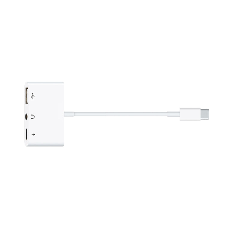 3-in-1 USB-C / Type-C オス to Type-C + USB + 3.5mm メス OTG アダプター, 3-in-1 OTG アダプター