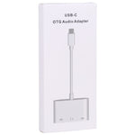 3-in-1 USB-C / Type-C オス to Type-C + USB + 3.5mm メス OTG アダプター, 3-in-1 OTG アダプター