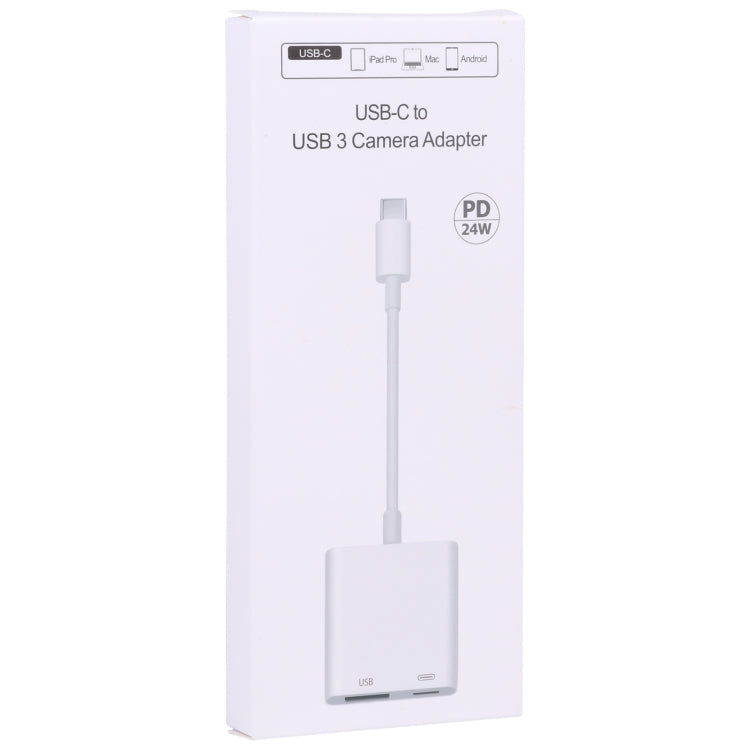 S-211 2in1 USB-C / Type-C オス to Type-C + USB メス カメラアダプター、S-211