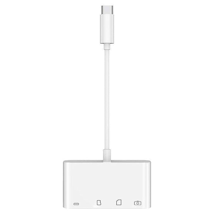 NK108LTC 4in1 USB-C オス to SD + TF + USB + Type-C メス カメラリーダー、NK108LTC