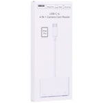 NK108LTC 4in1 USB-C オス to SD + TF + USB + Type-C メス カメラリーダー、NK108LTC