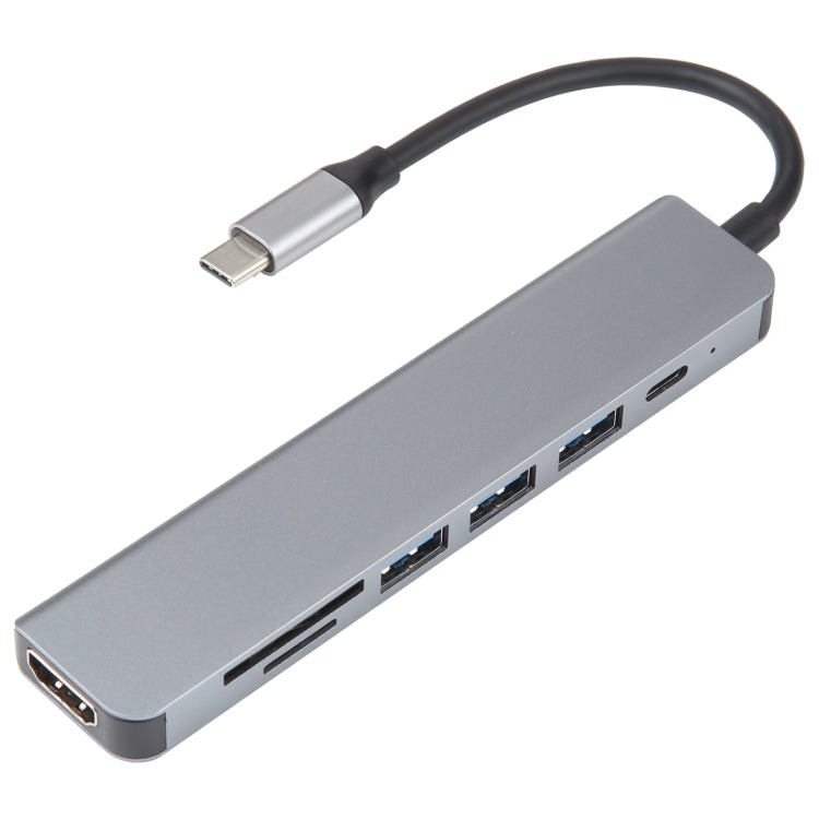7-in-1 USB-C / Type-C to USB ドッキングステーション HUBアダプター 7-in-1