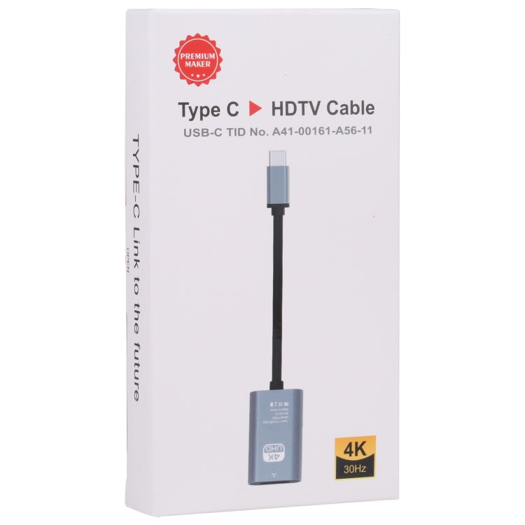 TH001 USB-C / Type-C オス to HDTV メス 4K UHD アダプター, TH001（グレー）, TH001（レッド）