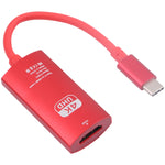 TH001 USB-C / Type-C オス to HDTV メス 4K UHD アダプター, TH001（グレー）, TH001（レッド）