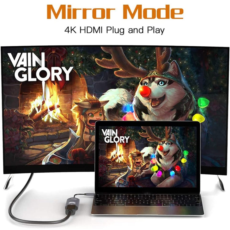 TH001 USB-C / Type-C オス to HDTV メス 4K UHD アダプター, TH001（グレー）, TH001（レッド）