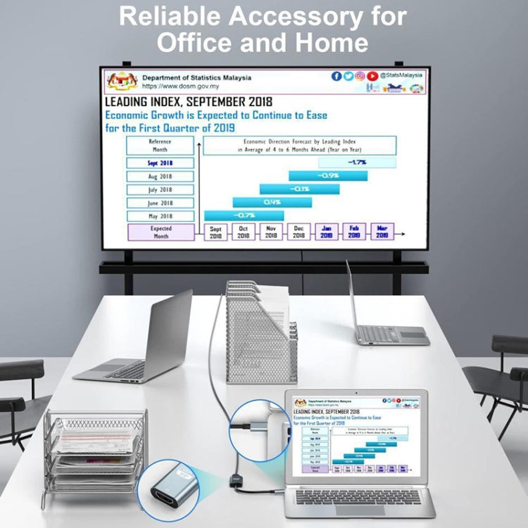 TH001 USB-C / Type-C オス to HDTV メス 4K UHD アダプター, TH001（グレー）, TH001（レッド）