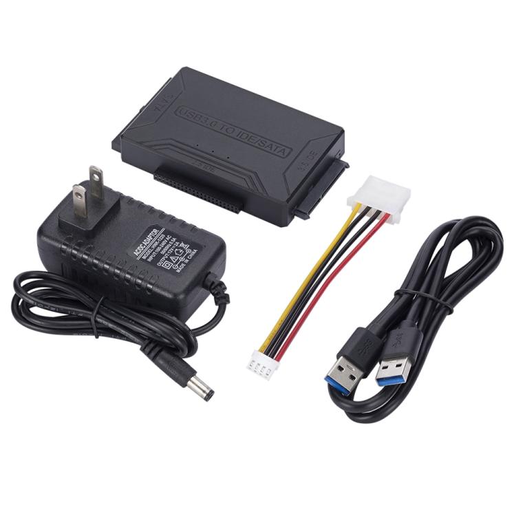 SATA / IDEからUSB 3.0アダプター 2.5 / 3.5インチハードドライブアダプターケーブルコンバーター、USプラグ、PC2404、PC2404AU、PC2404EU、PC2404UK